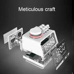 K11 Bluetooth アラームクロックスピーカー クリエイティブデジタルミュージッククロックディスプレイラジオ デュアルUSBインターフェース対応、Uディスク / TFカード / FM / AUX対応、EUプラグ、EUプラグ（ブラック）、EUプラグ（ホワイト）