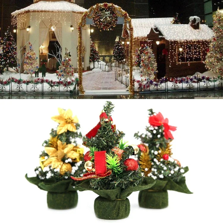 ミニクリスマスツリー クリスマス装飾、サイズ：20×18cm、20cm