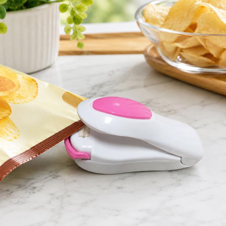 ポータブルミニ熱シーリングマシンインパルスシーラー、包装用プラスチック袋シールクランプ、ランダムカラー配送、熱シール