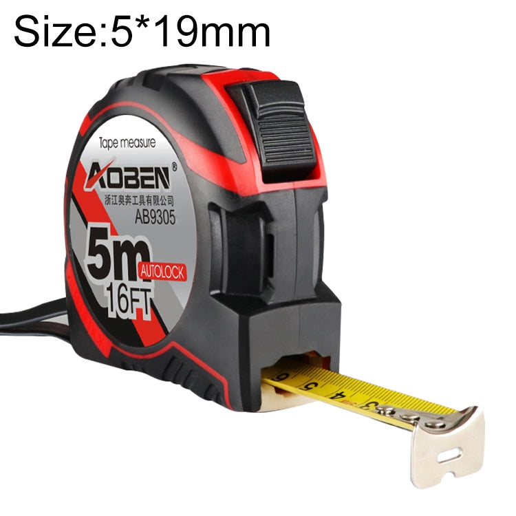 Aoben 伸縮定規 メジャーテープ 携帯用引き出し定規 ミニ巻尺 長さ: 5m 幅: 19mm 長さ: 5m 幅: 19mm