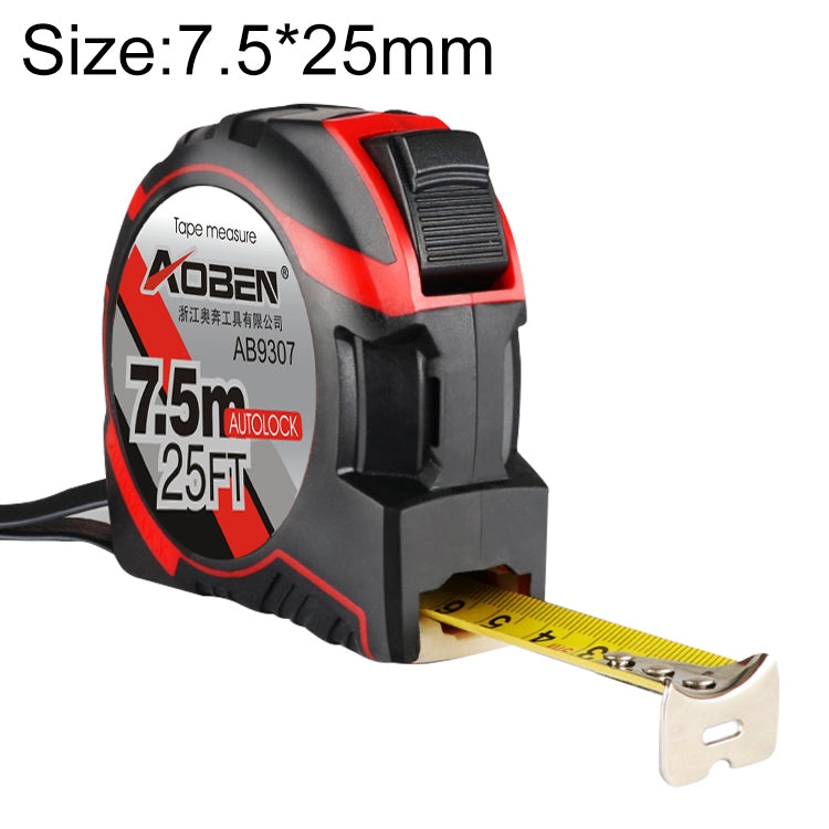 Aoben 伸縮定規 メジャーテープ 携帯用引き出し定規 ミニテープメジャー、長さ：7.5m 幅：25mm、長さ：7.5m 幅：25mm