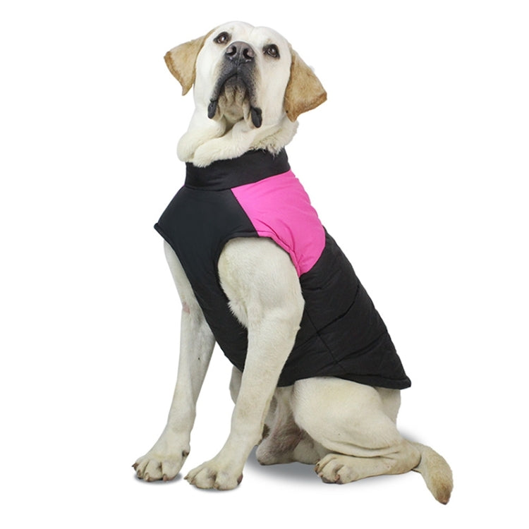 ペット用犬綿ベスト スキー服、サイズ：5XL、胸囲：68cm、背丈：60cm、サイズ：5XL