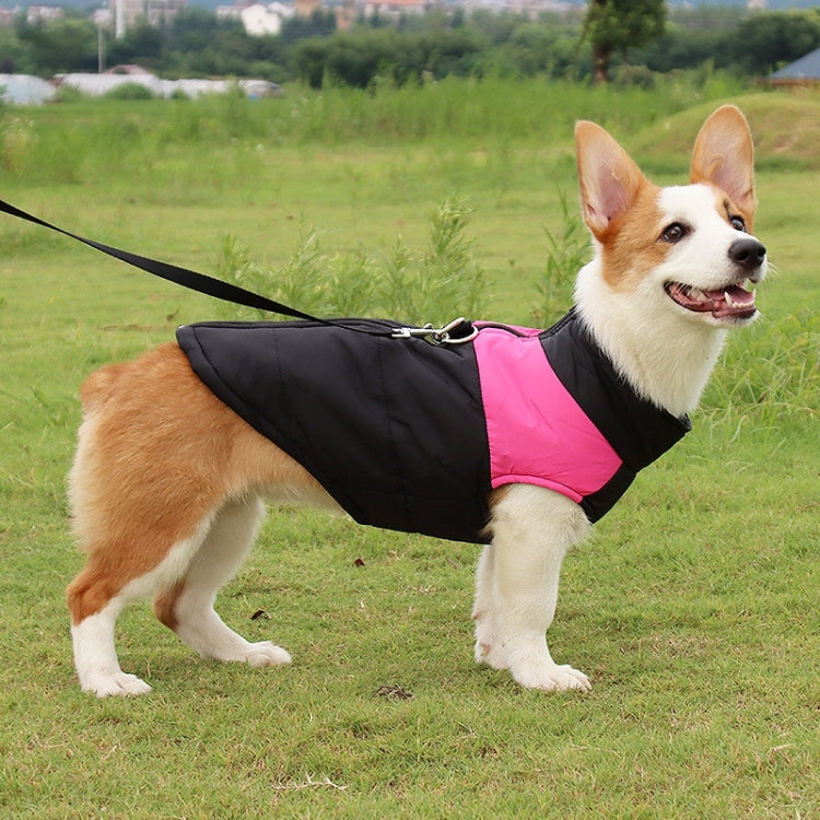ペット用犬綿ベスト スキー服、サイズ：5XL、胸囲：68cm、背丈：60cm、サイズ：5XL