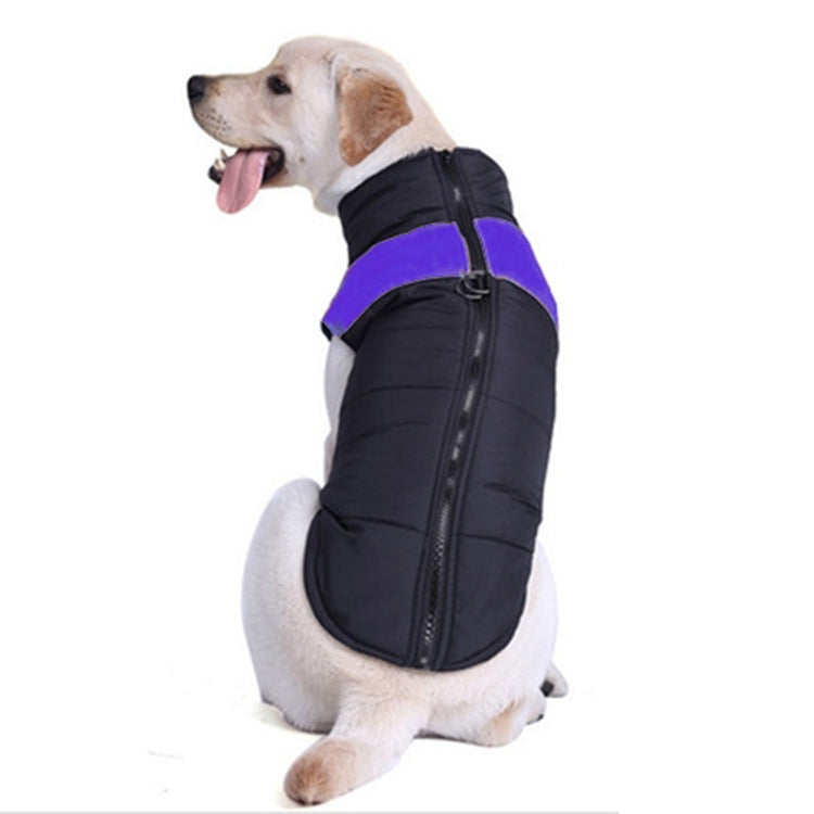 ペット用犬綿ベスト スキー服、サイズ：5XL、胸囲：68cm、背丈：60cm、サイズ：5XL