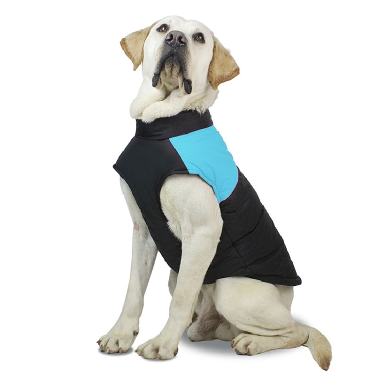 ペット用犬綿ベスト スキー服、サイズ：M、胸囲：42cm、背丈：31cm、サイズ：M