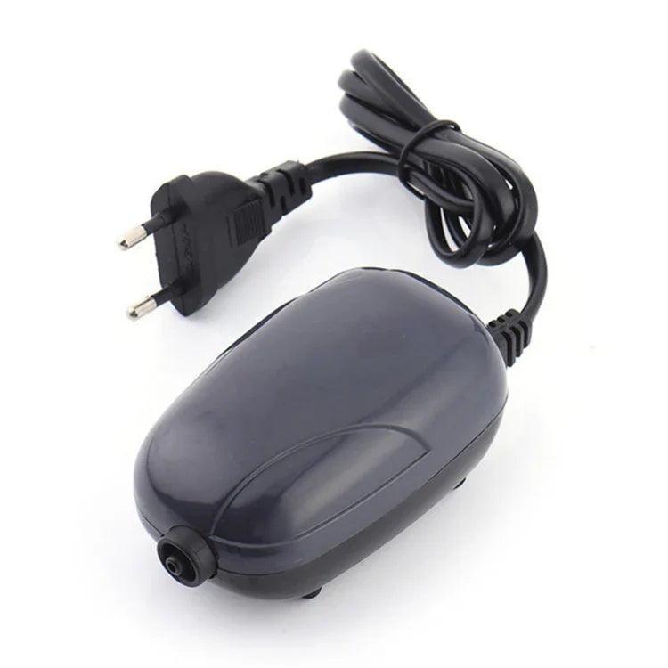 RS-290 220V 3W シングルアウトレット調節可能流量静音水槽エアポンプ 魚タンク酸素エアポンプ、3W