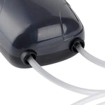RS-390 220V 5W ダブルアウトレット調節可能流量静音水槽エアポンプ 魚タンク酸素エアポンプ、5W