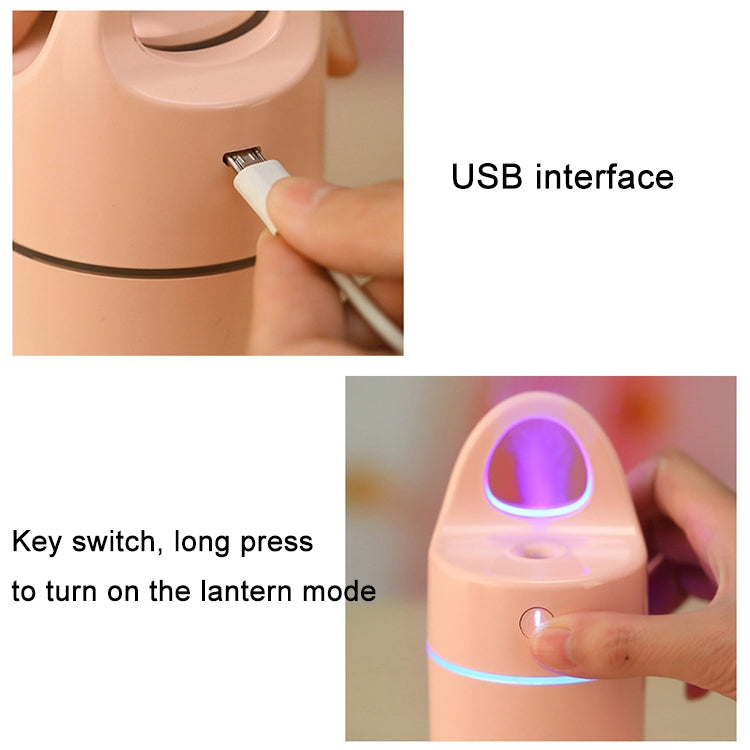 1.5W - 2W 175ml ミニポータブル USBマイナスイオン加湿器 美容・水分補給器具 カラフルLEDライト付き