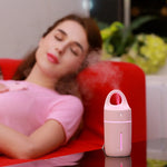 1.5W - 2W 175ml ミニポータブル USBマイナスイオン加湿器 美容・水分補給器具 カラフルLEDライト付き