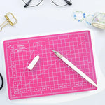 Junesix A5カッティングマットセット カッティングマット＆定規＆彫刻ナイフ Junesix A5（ミントグリーン）、Junesix A5（ピンク）、Junesix A5（ブルー）、Junesix A5（パープル）