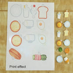 プリント熱収縮フィルム DIY エポキシプリント紙 ゴムスタンプ用素材 プリント紙、DIY熱収縮フィルム（透明）