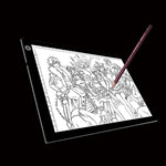 A4サイズ 5W 5V LED 3段階調光可能アクリルトレースボード アニメスケッチ用トレースパッド USBケーブル＆プラグ付き、サイズ：240x360x5mm