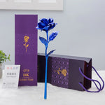 24K ゴールドフォイルメッキ装飾バラ造花、ランダムカラー配送、24K ゴールドフォイルメッキ
