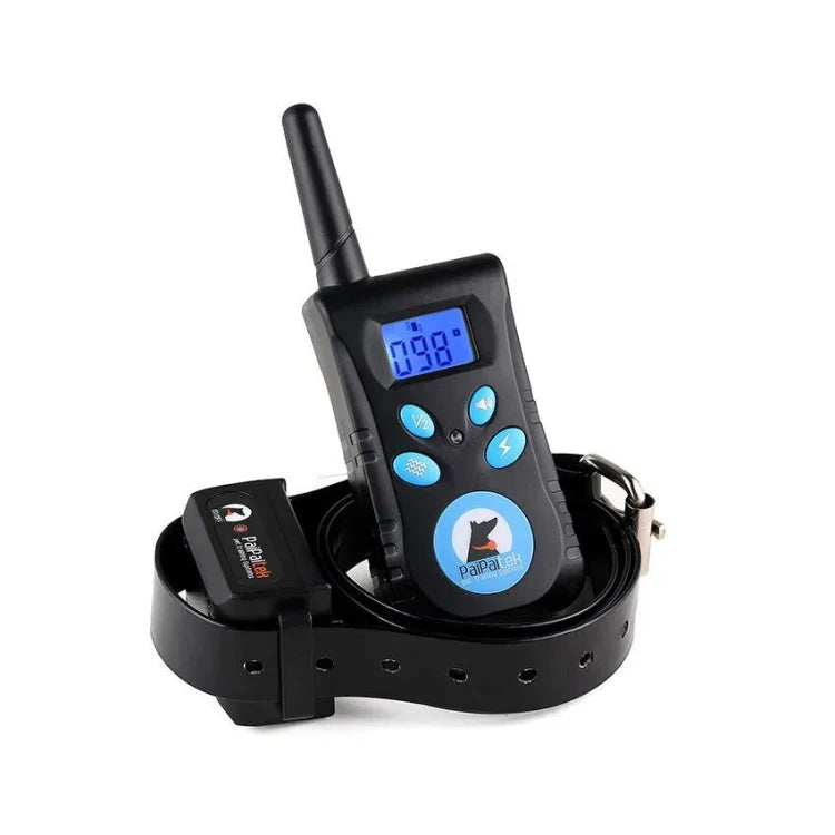 自動防止吠え首輪 ペットトレーニングコントロールシステム＋電気ショックPUレザー首輪 犬用、PD520