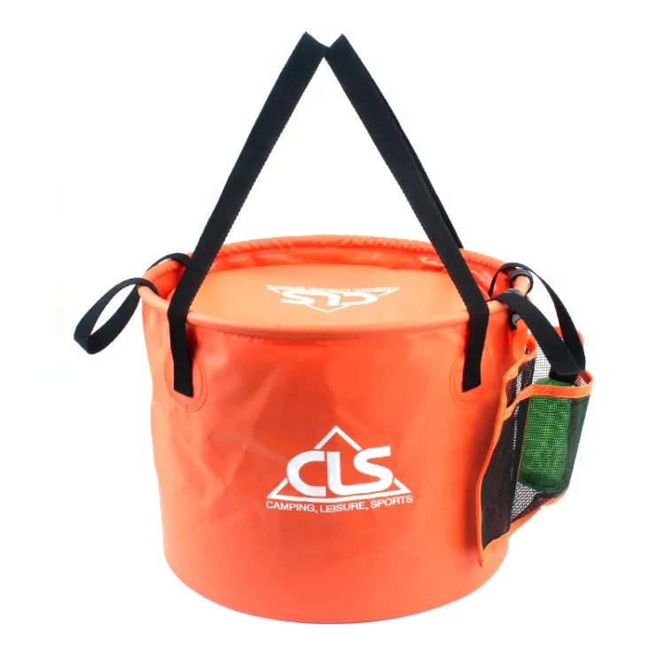 30L 4in1 PVC アウトドア 折りたたみ式 ダブルドレインバスケット キャンプ 釣り用ギアバッグ