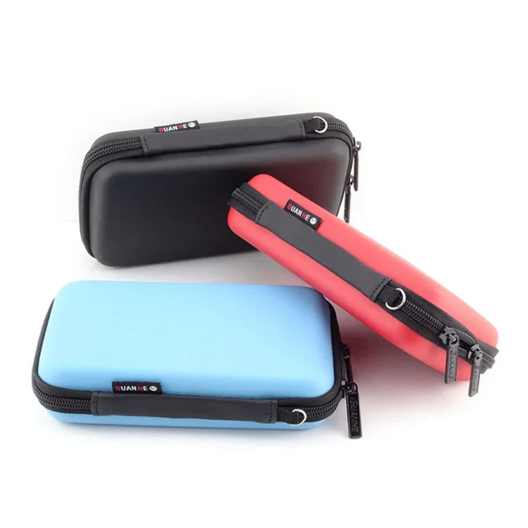 携帯用多機能 EVA素材 デジタル機器 旅行用収納バッグ 電話/モバイルバッテリー/USBディスク/SDディスク/PSPコンソール用、内寸: 16.5*9.5*3.8cm