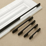 2049-128 Drawer Cabinet Door Aluminum Alloy Handle Straight Door Handle, 2049-128 (Black), 2049-128 (White)