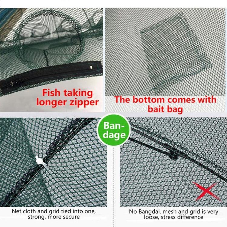 20穴 自動折りたたみ式釣りネット ナイロン製 エビ カニ ミノートラップ 魚用キャストネット 釣り道具 20穴