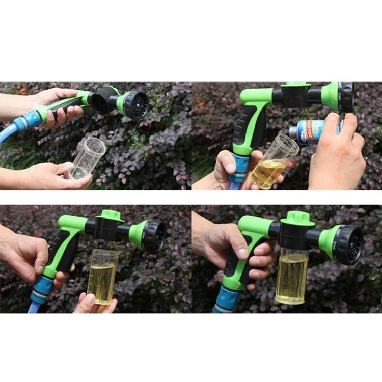 多機能カー用フォーム水鉄砲 ガーデン散水ツール ペットシャワースプリンクラー ランダムカラー配送 ホースなし 水鉄砲