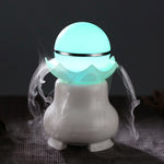 4W USB充電式夜光パール超音波アロマ加湿器、LEDカラフルライト付き、家庭用／オフィス用、水タンク容量：95ml、DC 5V