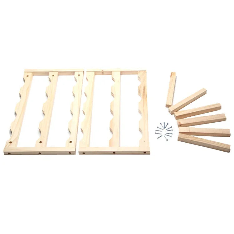 無垢材折りたたみ式12本用ワインディスプレイラック 多層ワインラック サイズ：46x24x28cm、多層ワインラック
