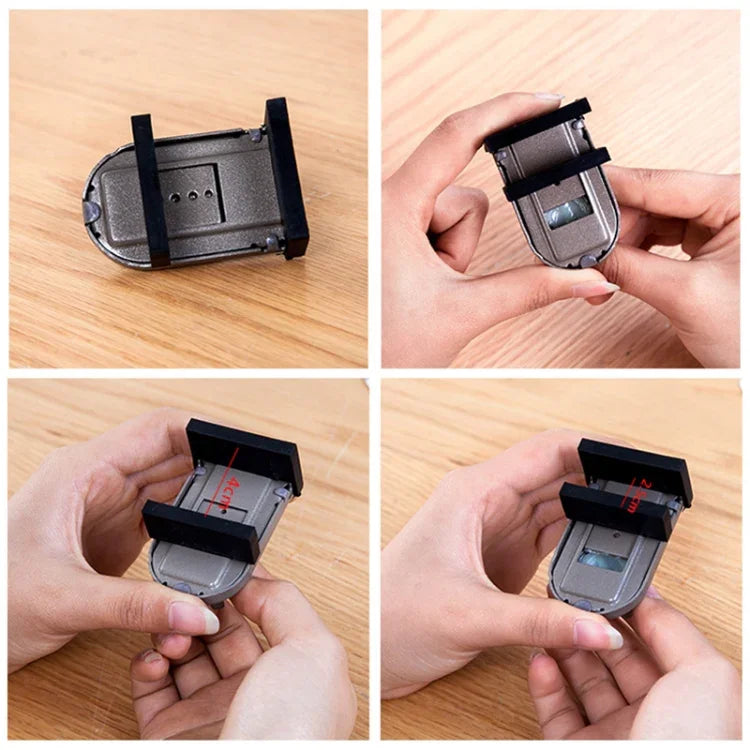 スライディングサッシュストッパー キャビネットロック＆ストラップ ドアセキュリティ 防盗ロック 窓ドア ベビー安全ロック、029