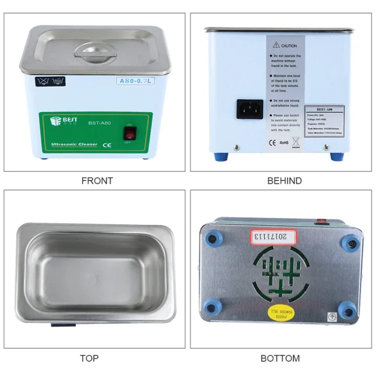 BEST-A80 0.7L 超音波洗濯機（電圧220V）、BEST-A80 0.7L