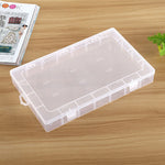 プラスチックオーガナイザーコンテナ収納ボックス 28スロット 取り外し可能グリッドコンパートメント ジュエリーイヤリング釣り針小物用