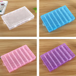 プラスチックオーガナイザーコンテナ収納ボックス 28スロット 取り外し可能グリッドコンパートメント ジュエリーイヤリング釣り針小物用