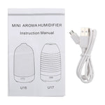 5Wカプセル型ミニ加湿器カラフルライト付き、容量: 50ml、DC 5V、カプセル型加湿器