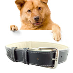 レザー製ペット用犬首輪 ペット用品 大型犬用首輪 サイズ：L、2.5 * 51cm、サイズ：L