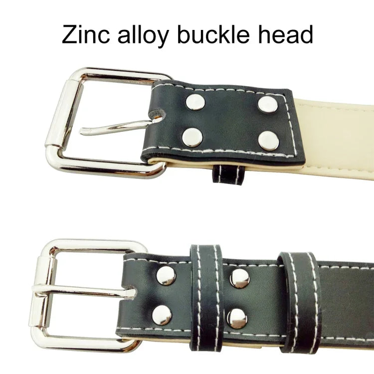 レザー製ペット用犬首輪 ペット用品 大型犬用首輪 サイズ：M、2 * 42cm、サイズ：M