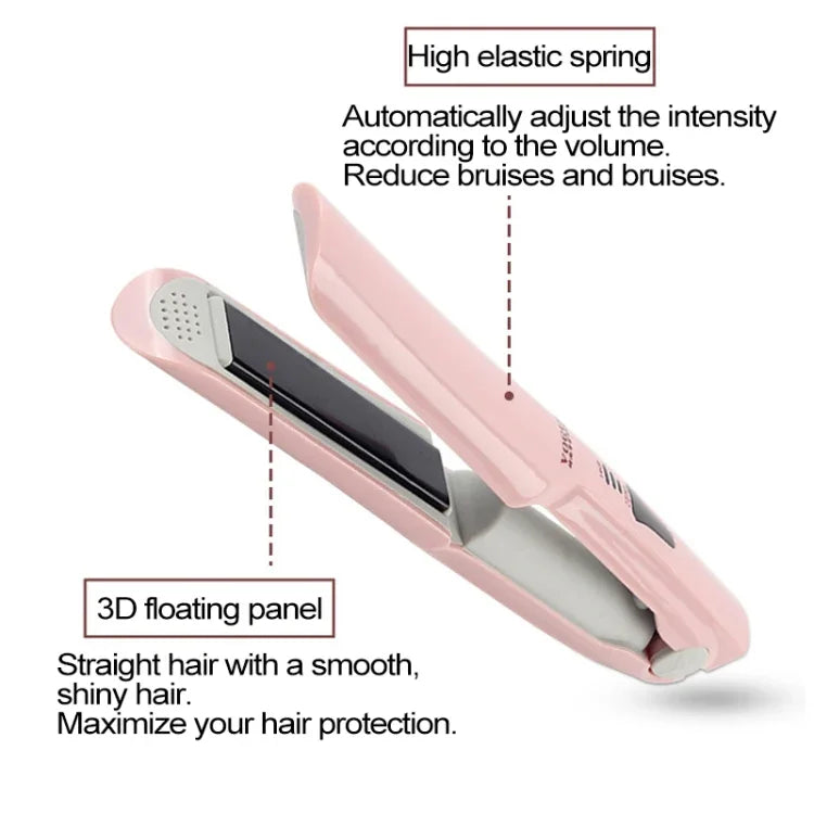 ワイヤレスミニUSB充電式ヘアストレートナー ヘアカーラー二重用途ヘアスプリント