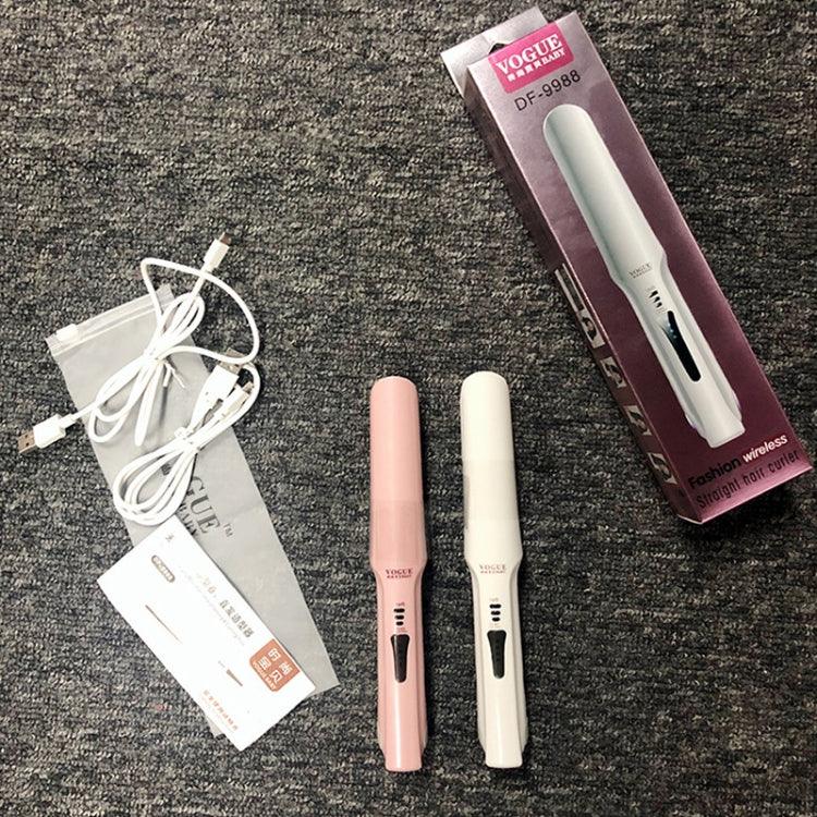 ワイヤレスミニUSB充電式ヘアストレートナー ヘアカーラー二重用途ヘアスプリント