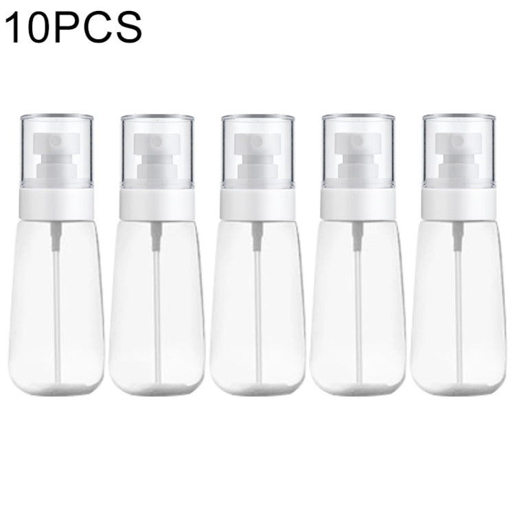 10個セット 携帯用詰め替え可能プラスチック微細ミスト香水スプレーボトル 透明 空スプレーヤーボトル、60ml、60ml