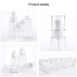 10個入り 携帯用詰め替え可能プラスチック微細ミスト香水スプレーボトル 透明空スプレーボトル 80ml, 80ml