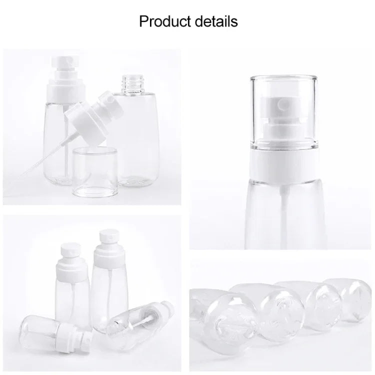 10個入り 携帯用詰め替え可能プラスチック微細ミスト香水スプレーボトル 透明空スプレーボトル 80ml, 80ml