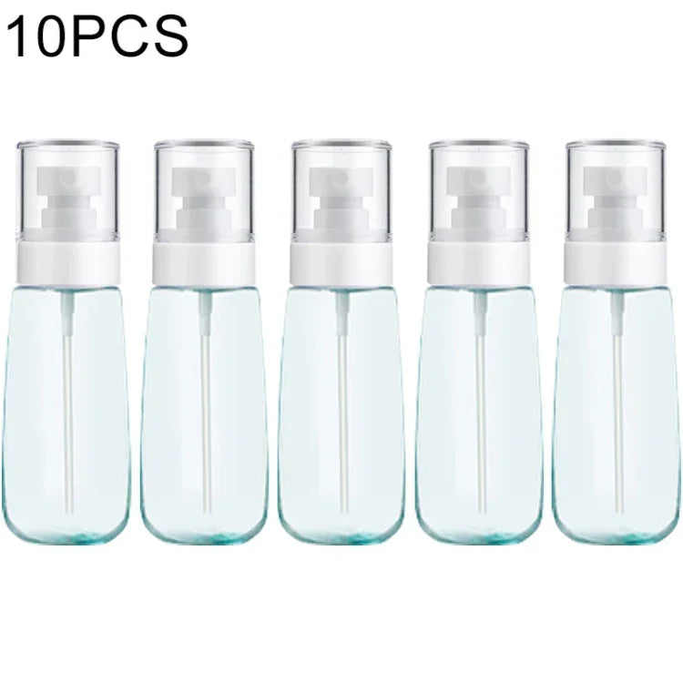 10個セット 携帯用詰め替え可能プラスチック微細ミスト香水スプレーボトル 透明 空スプレーヤーボトル、100ml、100ml