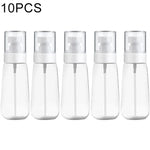 10個セット 携帯用詰め替え可能プラスチック微細ミスト香水スプレーボトル 透明 空スプレーヤーボトル、100ml、100ml