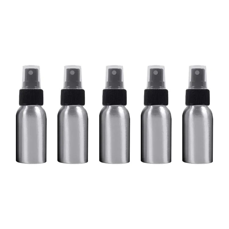 詰め替え可能ガラスファインミストアトマイザー アルミボトル 50ml、50ml