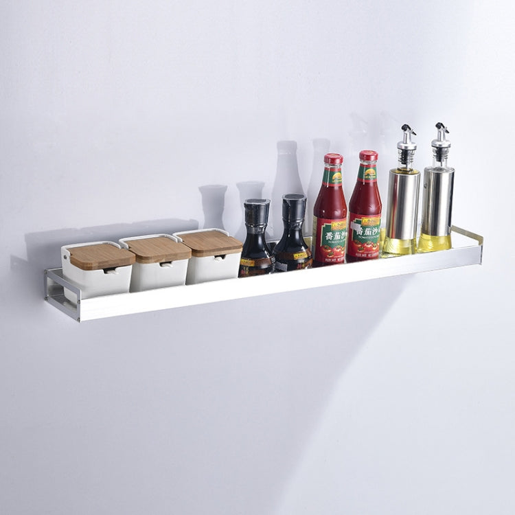 60cmキッチン多機能壁掛けホルダー 調味料収納ラック 60cm（シルバー）
