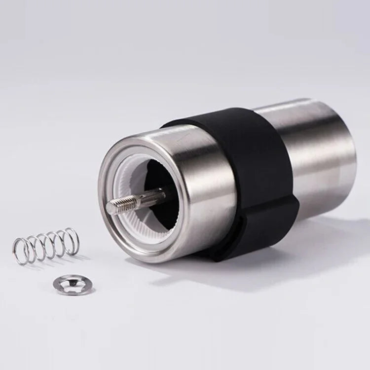 携帯用コニカルバー手動ステンレススチール製ハンドクランクコーヒー豆グラインダー、容量: 30g、容量: 30g