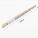 2個セット木製ハンドル毛先コーヒーグラインダー用掃除ブラシ、長さ: 19.5cm、掃除ブラシ