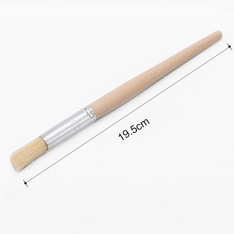 2個セット木製ハンドル毛先コーヒーグラインダー用掃除ブラシ、長さ: 19.5cm、掃除ブラシ