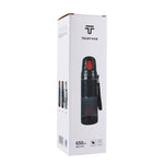 Teloy TNY-9601 650ML ポータブルスナップキャップスペースカップボトル、適用水温：-20～120度、TNY-9601（ダークグレー＋レッド）