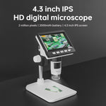 50X-1000X 1080P 携帯用電子デジタル卓上顕微鏡 LEDライト付き、HC5230