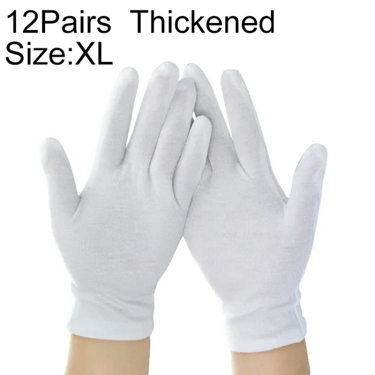 綿100% 作業用手袋 12ペア 厚手 サイズ：XL