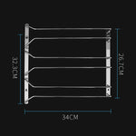 MICLAN 3列ステンレス製吊りワイングラスホルダー サイズ：34*32*27cm