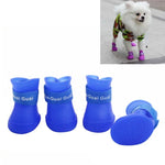 かわいいペット犬用シューズ 子犬用キャンディーカラーラバーブーツ 防水レインシューズ、M、サイズ：5.0 x 4.0cm、サイズ：M 5.0 x 4.0cm、サイズ：5.0 x 4.0cm