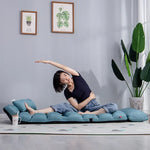 C1 Lazy Couch Tatami Foldable Single Recliner Bay Window Creative Leisure Floor Chair, Size:205x56x20cm, 205x56x20cm (Red), 205x56x20cm (Purple), 205x56x20cm (Lake Blue), 205x56x20cm (Khaki), 205x56x20cm (Green), 205x56x20cm (Dark Coffee)              ...